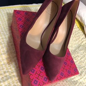 Tory Burch suede heels